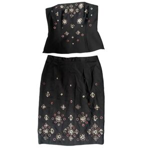 White House Black Market Corset and Pencil Shirt Set Size 6